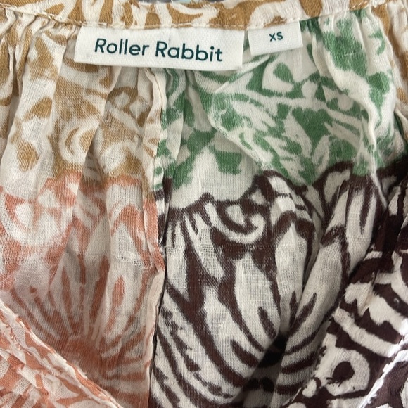 Anthropologie Roller Rabbit Aegean Abstract Top - Picture 6 of 6